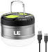 LE LED Camping Lantern - 310LM, Rechargeable, Waterproof, Mini Flashlight with Magnetic Base for Outdoor Use