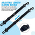 COOYOO Dog Seat Belt - 3 Piece Set Adjustable Retractable Car Harness for Pet Safety