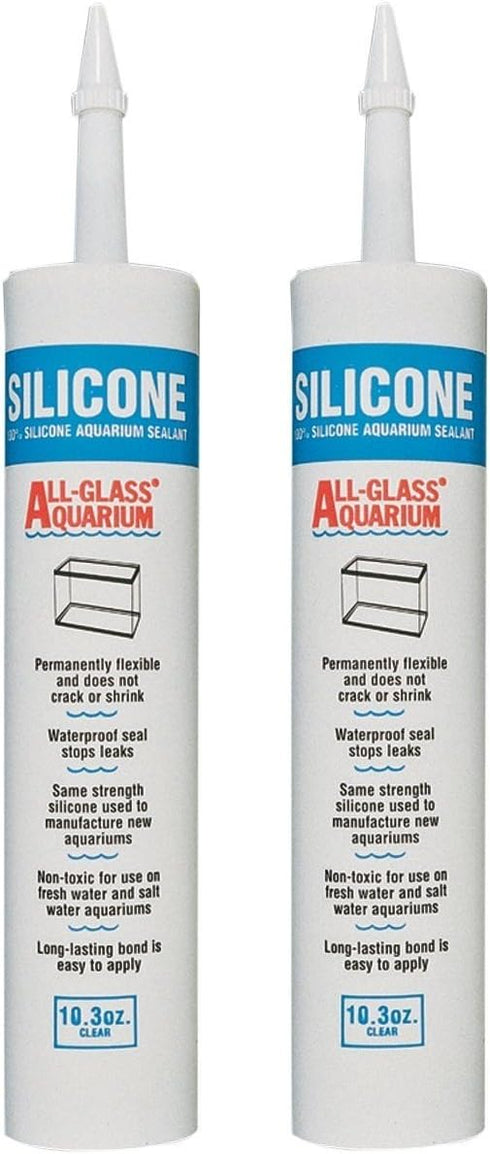 Aqueon Silicone Clear, 10.3 Ounce each (Pack of 2)
