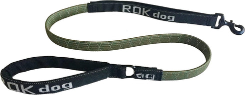 ROK Straps Medium Stretch Leash (54" H x 0.75" W x 0.25" D) in Jungle Camo Color