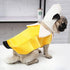 Funny Banana Dog Costume - Fruit Shape Cosplay Jumpsuit for Small Medium Large Dogs, Special Events Outfits