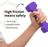 Portzon Weights Dumbbells Set of 2 Neoprene Dumbbells, 10 Colors Options, 1-15 LB, Anti-Slip, Hex Shape
