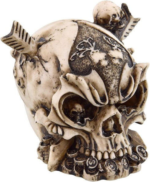 Underwater Treasures Warrior Skull Decoration