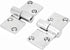 Pair of Take-Apart Hinge, Marine Grade Stainless Steel 316 Hinge for Boat Deck Accessories with Fasteners