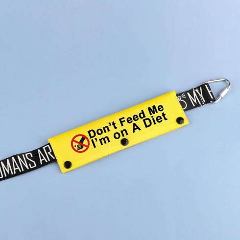 Funny Dog Leash Sleeve Don’t Feed Me I’M On A Diet - Dog Leash Wrap Sleeve Alert Tag, Pet Birthday Gift (Don’T Feed