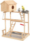 HiCaptain Large Bird Playground, 3 Layers Cockatiel Playground, Pet Parrot Playstand Gym