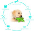 THE SMALL MOMENT Dog Dental Toy - Heavy Duty Teether for Puppies and Adults with Cleansing Bumps - Natural Rubber