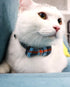 Joytale Upgraded Cat Collar with Bells, Breakaway Safety Plaid Bow Tie Collar for Girls and Boys, Haze Blue