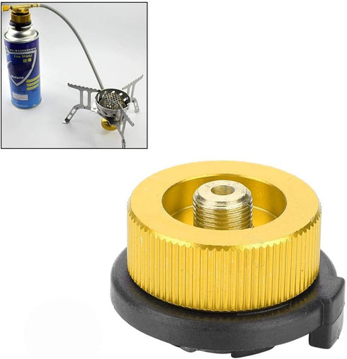 Gas Convert Adapter, Camping Gas Bottle Adapter for Butane Canister to Screw Gas Cartridge