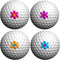 Golfdotz Tropical Collection Golf Ball Markers - Golf Accessories & Customizers, 18-32 Count