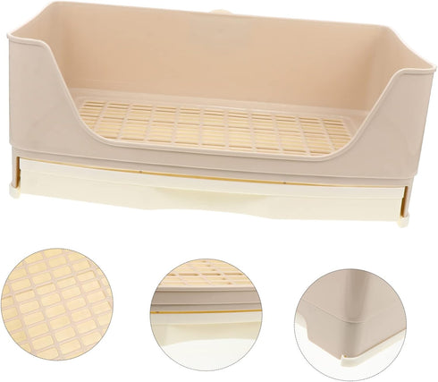 Ipetboom Large Rabbit Litter Box - Easy to Use Bunny Potty