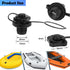 Inflatable Boat Air Valve, 2PCS Inflatable Boat Spiral Air Plugs for One-Way Inflation Replacement Screw