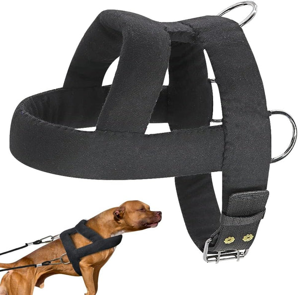 Forestpaw Heavy Duty Dog Harness for Training, Tactical Harness with 3 Metal Rings, Soft Padded for Medium Large Dogs,