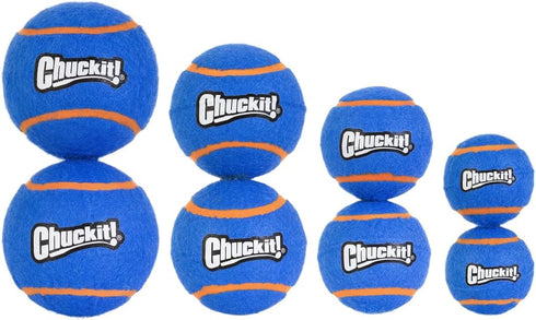 (3 Inch Pack 2, 60-100 lbs Chuckit! Squeaker Tennis Ball Dog Toy, Large Diameter) of for Breeds