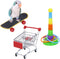 Wontee Bird Toys Mini Shopping Cart, Skateboard Ring Toy for Budgies and Parrots (3 Pack)