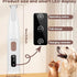 Qsrsjcq Trimmer (2sets) Electric Dog Shaver with LED Light, Rechargeable Low Noise Pet Hair Clipper