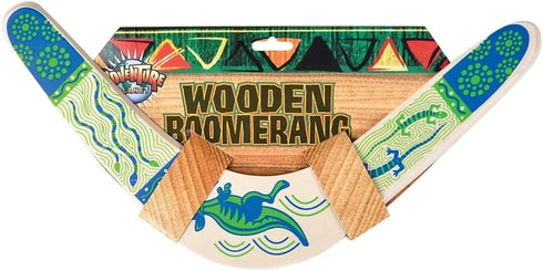 Colorful Wooden Boomerang from Rhode Island Novelty