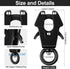 2 Pcs Frog Clip Black Dog Leash Clasp - Heavy Duty Quick Release Dog Chain Buckle for Pet Supplies