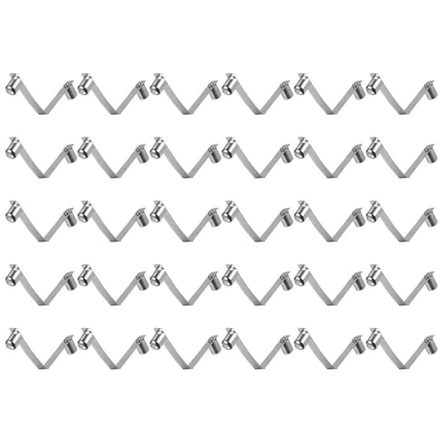 HARFINGTON 30pcs Double Button Kayak Paddle Snap Spring Clip, 65Mn Spring Steel V-Shaped Solid Lift Clips