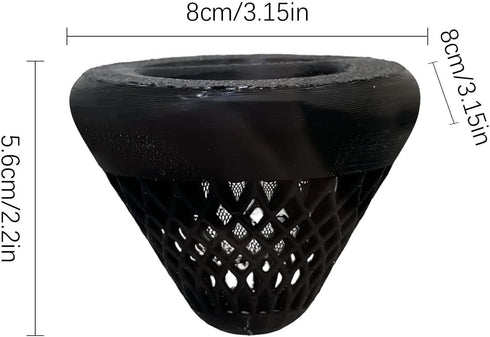 Generic 3D Hammock Printed Floating Cone Betta Fish Rest Area, Flower Pot Design, Multifunctional and Feeding Ring |