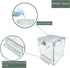 PINVNBY Bird Bath Box - Parrot No-Leakage Bathtub for Cage with Water Injector & Balls Toys (6 Pcs)