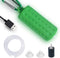 Aquarium USB Air Pump, Ultra Quiet Nano Air Pump for Fish Tank with Hanging Buckle (Green)