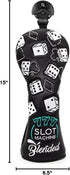 Golf Club Covers, Leather Lucky 777 Blade Putter Headcover, Driver Covers, Fairway Wood, Hybrid Head Cover, 3 Wood