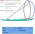 VGEBY 42Inch Wind Sail - Foldable Popup Board Paddle Downwind Sail Kit for Kayaks, Canoes, and Paddle Boards