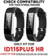 ZURURU Veryfitpro ID115Plus HR Replacement Bands for Veryfit Pro ID115Plus HR Fitness Tracker Smart Watch