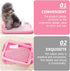 Indoor Dog Potty Plastic Pet Toilet Slide Design Pink for Convenient Home Use Ergonomic Column Shape for Natural