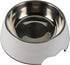 M&BGWPP Melamine Plastic Dog Food Bowl, Non-Skid Base, 2-in-1 Removable Stainless Steel Feeder Holder