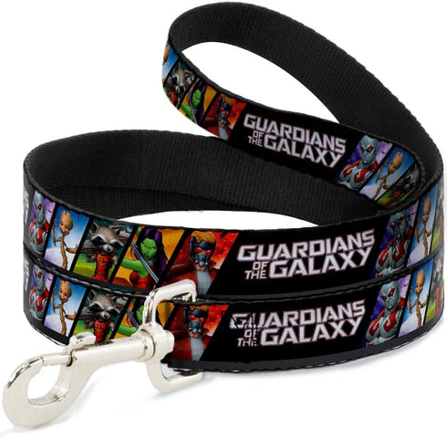 Dog Leash Guardians of the Galaxy - 5 Character Pose Blocks, 6 Feet Long, 1.0 Inch Wide