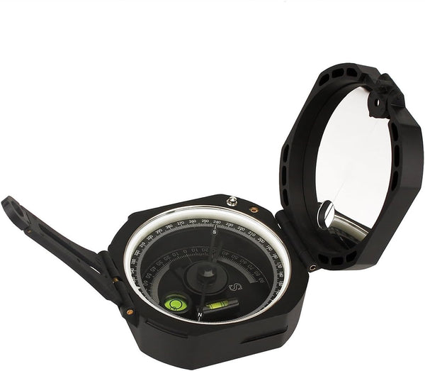 SVBONY Camping Military Compass, Pocket Transit Multifunction Lensatic Sighting Waterproof with Strap