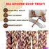 Amazing Dog Treats 6" Braided Bully Stick (10 Pcs/Pack) - Made from Premium Grass Fed Argentinian Beef