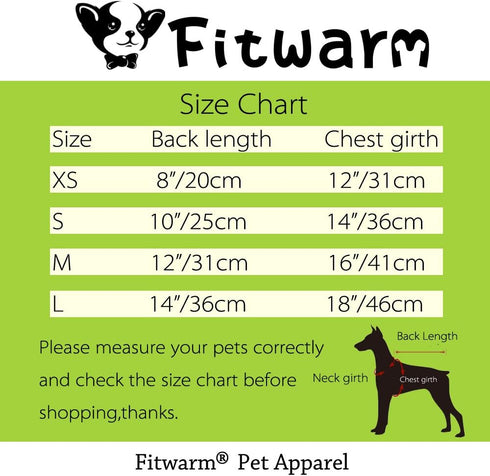 Fitwarm Monkey Dog Pajamas, Cute Dog Clothes for Small Dogs, 100% Breathable Cotton, Brown, Small, Boy Girl