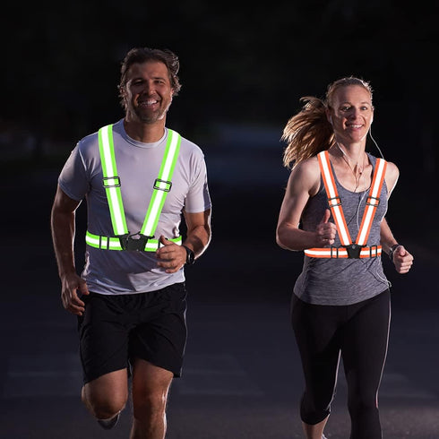 High Visibility Reflective Safety Vest, Adjustable Reflective Gear for Running, Walking, Jogging, Hiking, Night Cycling