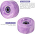 PATIKIL 8 Pack Roller Skate Wheels 58mmx32mm, Quad Roller Skate Wheels with ABEC-9 Bearing & 2 Toe Stoppers