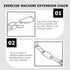 Veemoon 1pc Dual Grip Tricep Chain Pulldown Bar Attachment - Extension Cable Wrist Trainer for Gym Exercise Fitness