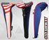 USA Patriot Golf Zipper Head Covers for Driver, 1, 3, 5 Fairway Woods, Neoprene Style, Fits All Clubs