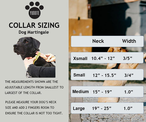 Reflective Martingale Collar for Dogs, Quick Snap Buckle Anti-Pull Nylon Safe Slip Collar for Easy Walking (Black,