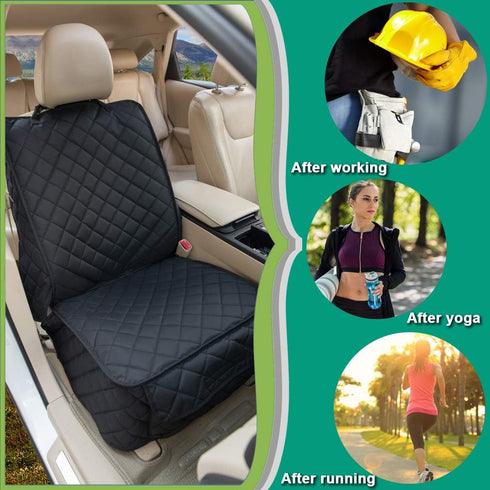 HAPYFOST 2Pack) Waterproof Front Seat Cover Dog Car Seat Covers Nonslip and Full Protection with Side Flaps Fits Most