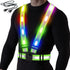 LED Reflective Vest, USB Rechargeable Night Reflective Vest Gear with Safety Lights and Adjustable Size for Men Women