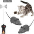 Remote Control Rat Toy, Wireless Electronic Mouse Pet Toy for Cats Dogs, Funny Mice Novelty Gift (Gray)
