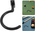 ABOOFAN Billiard Table Cue Hook Pool Table Side Hanger Black Iron Snooker Supply Replacement Cue Rack Accessory
