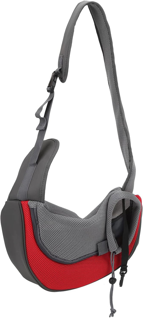 Pet Dog Sling Carrier, Portable Wear-resistant Puppy Carrier Bag with Breathable Mesh for Dogs, Adjustable Strap