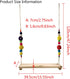 Vehomy Chicken Swing and Perch - Handmade Wood Stand Coop Toy for Hens - Accessories Ladder for Poultry Run - Large