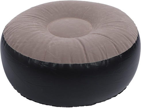 Fydun Inflatable Stool Ottoman Footrest, Flocking Multipurpose Lightweight Patio Seating All Weather Foot Portable