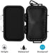 Tomotato Waterproof Storage Case, Outdoor Shockproof Airtight Carry Box for Boating Camping (Black)
