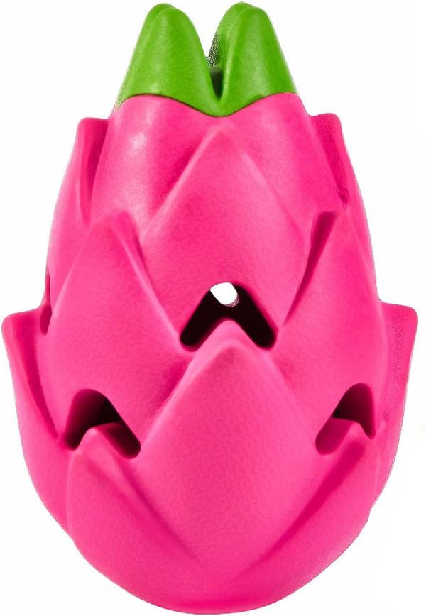 AUSCAT Dog Treat Dispensing Toys - Indestructible Puzzle Toy for Aggressive Chewers, Rubber Dog Treat Dispenser in