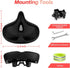 Oversized Bike Seat for Peloton Bike & Bike+, Comfort Cushion Compatible with Road or Exercise Bikes